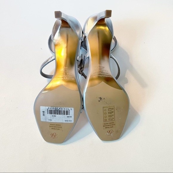 Ted Baker Triam Silver Triple Strap Sandal Size 39.5 - Picture 9 of 16
